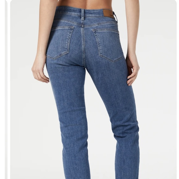 Mavi Kathleen High Rise Slim Boyfriend Jeans in Medium Blue Wash Size 31 - Picture 3 of 13